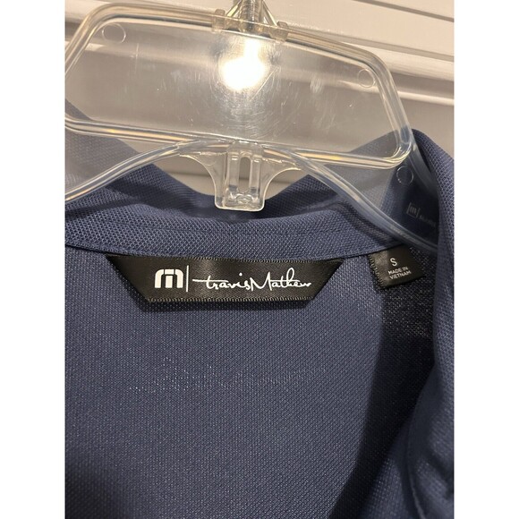 Travis Mathew Men’s Golf Performance Polo Shirt Pullover Striped Size Small - Picture 2 of 3